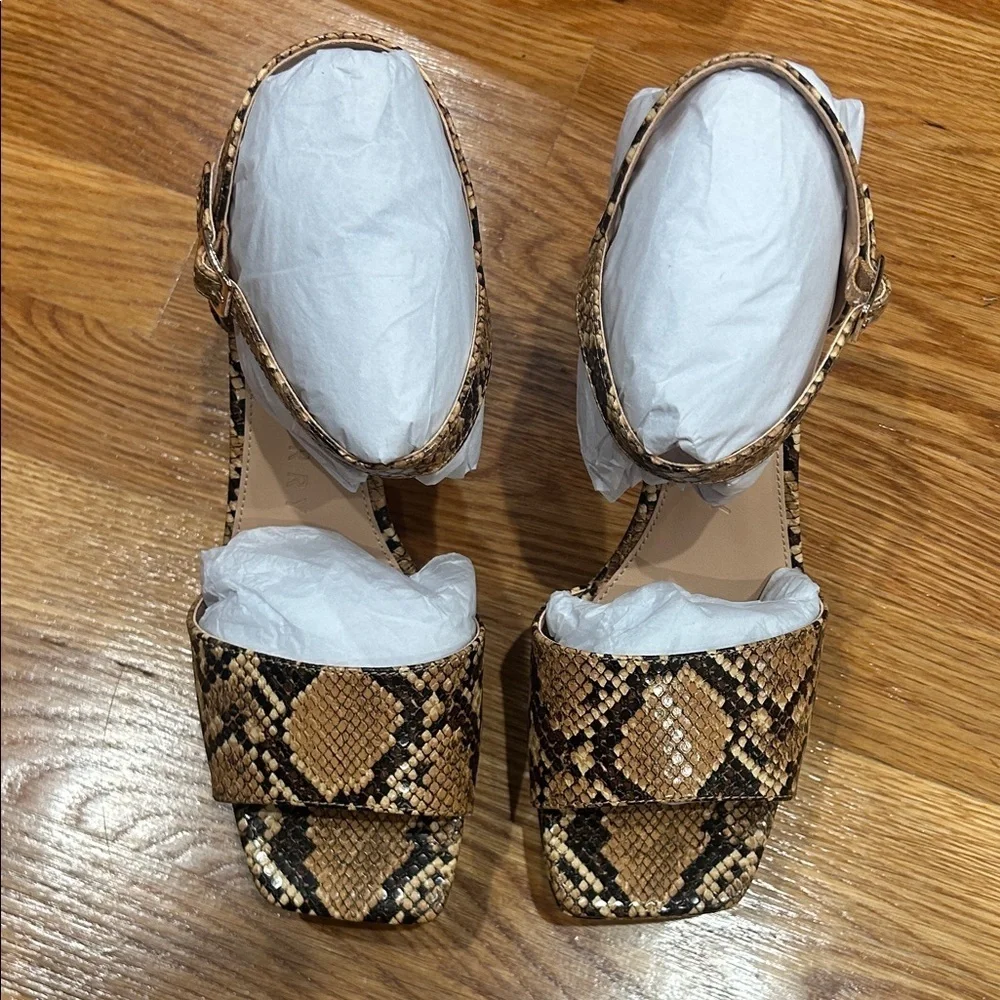 Katy Perry Collections Snakeskin Platform Sandals